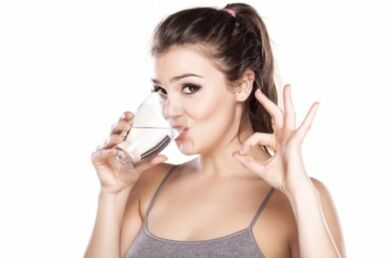 Girls drink clean water