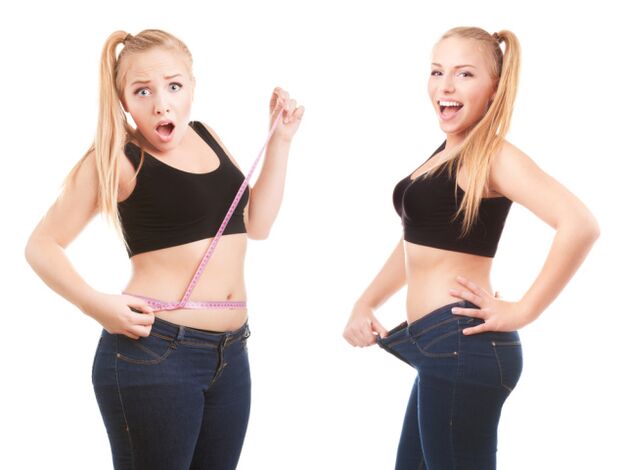 Girls after weight loss
