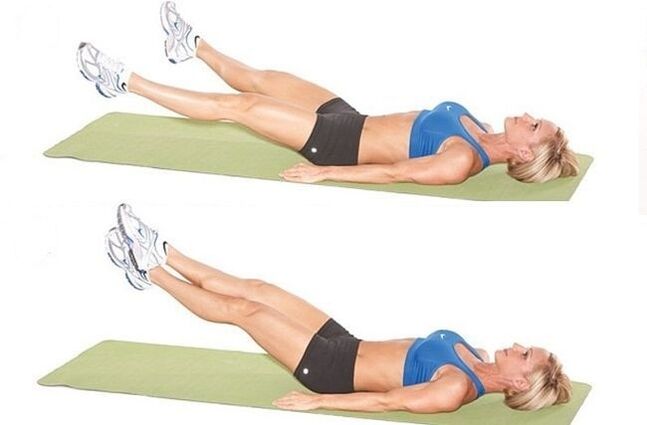 Exercise scissors to work the abdominal muscles of the lower abdomen